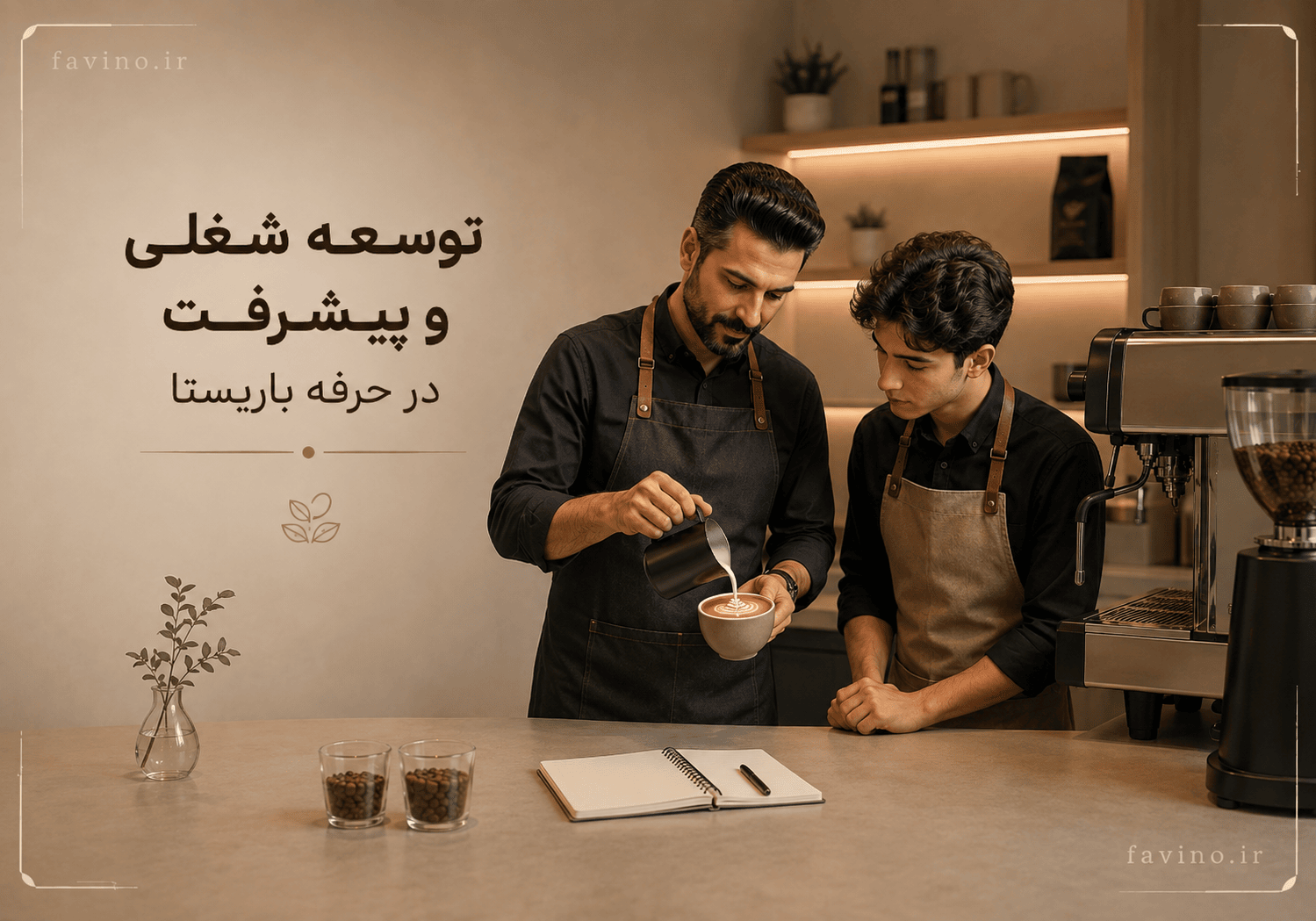 آموزش باریستا و توسعه مهارتهای حرفهای برای پیشرفت شغلی در صنعت قهوه